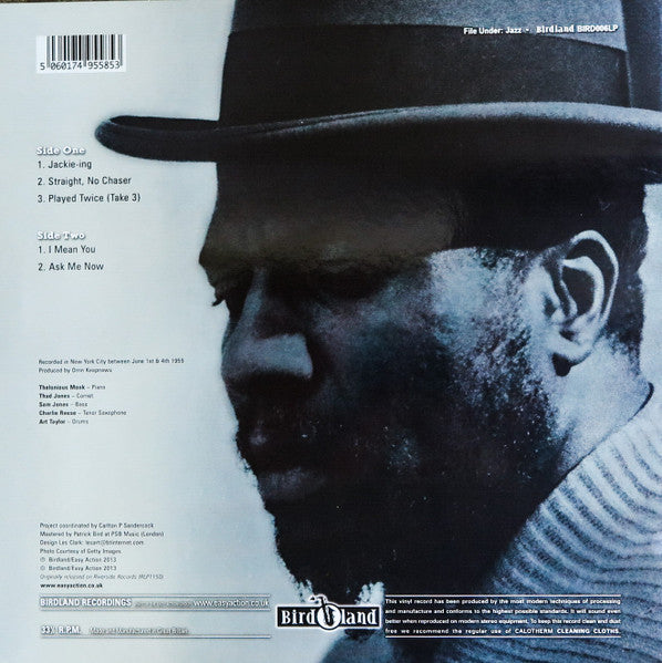 Thelonious Monk : 5 By Monk By 5 (LP, Album, RE + CD, Album, RE + Unofficial)
