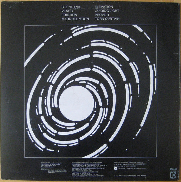Television : Marquee Moon (LP, Album, Quo)