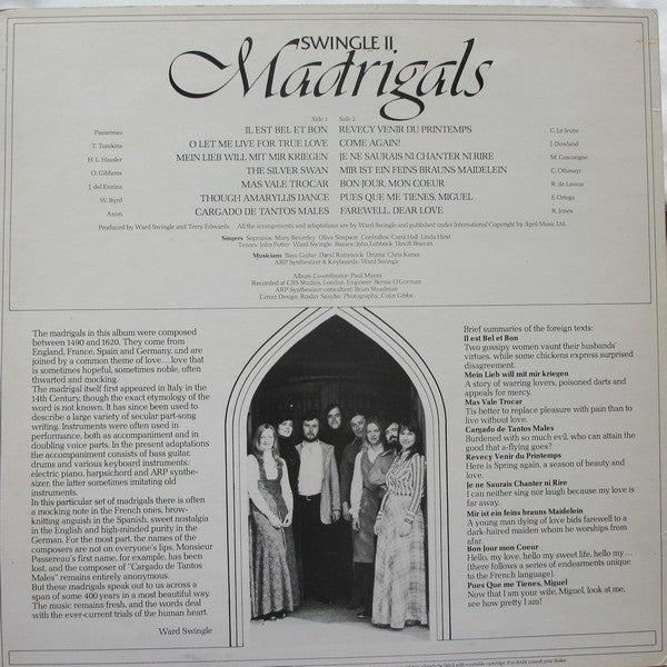 Swingle II : Madrigals (LP, Album)