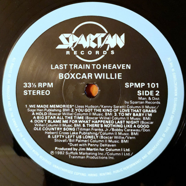 Boxcar Willie : Last Train To Heaven (LP, Album)