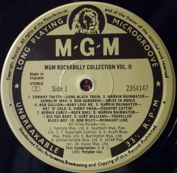 Various : MGM Rockabilly Collection Volume 2 (LP, Comp)