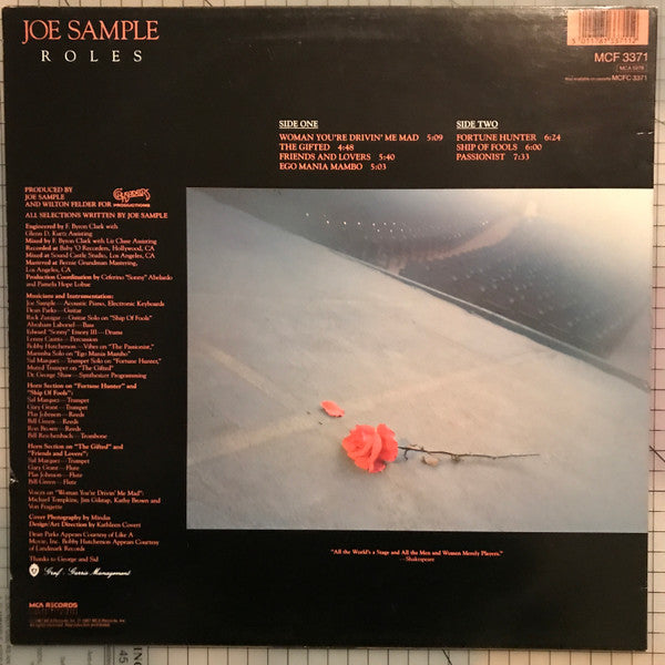Joe Sample : Roles (LP, Album)