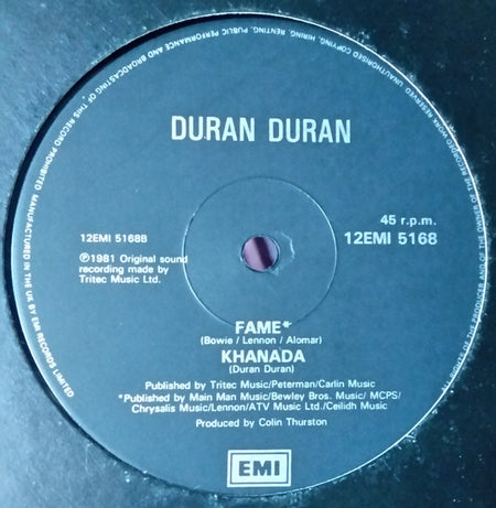 Duran Duran : Careless Memories (12", Single, Bla)