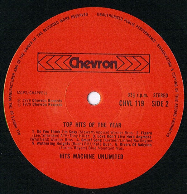 Hits Machine Unlimited : Top Hits Of The Year (LP, Album, Comp)