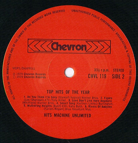 Hits Machine Unlimited : Top Hits Of The Year (LP, Album, Comp)