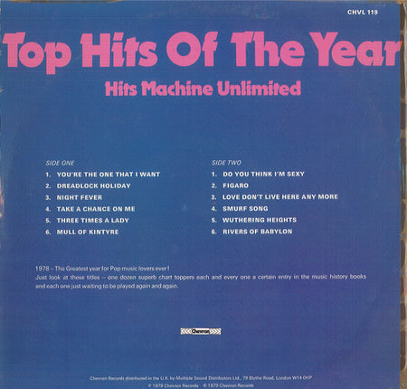 Hits Machine Unlimited : Top Hits Of The Year (LP, Album, Comp)
