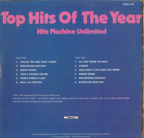 Hits Machine Unlimited : Top Hits Of The Year (LP, Album, Comp)