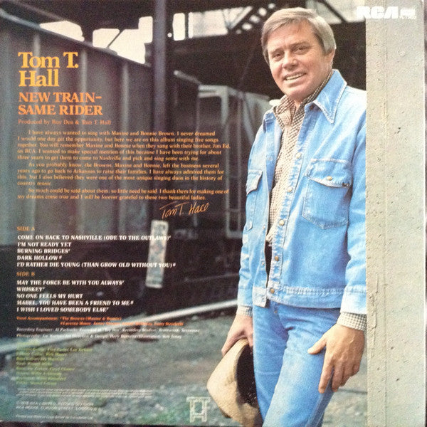 Tom T. Hall : New Train Same Rider  (LP, Album)