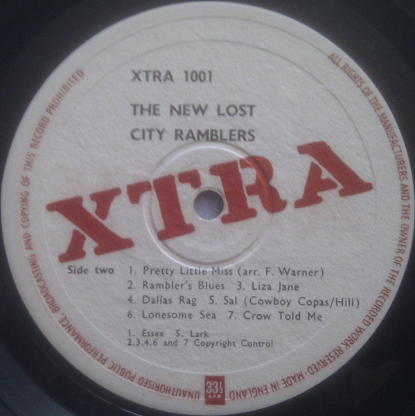 The New Lost City Ramblers : New Lost City Ramblers (LP, Album)