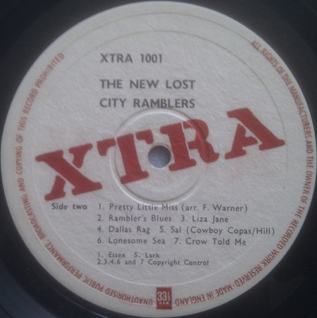 The New Lost City Ramblers : New Lost City Ramblers (LP, Album)