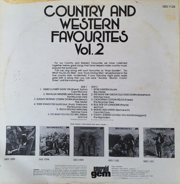 Various : Country And Western Favourites Vol.2  (LP, Comp)