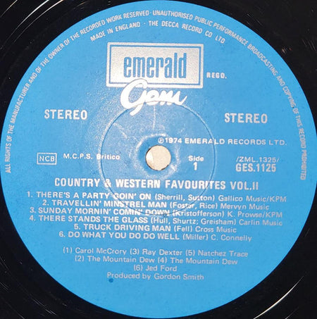 Various : Country And Western Favourites Vol.2  (LP, Comp)
