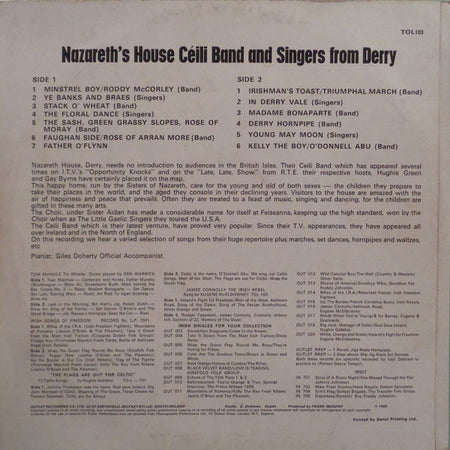 Nazareth House Céili Band And Nazareth House Choir : Presenting Nazareth's House Céili Band And Singers From Derry (LP, Album)