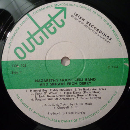 Nazareth House Céili Band And Nazareth House Choir : Presenting Nazareth's House Céili Band And Singers From Derry (LP, Album)