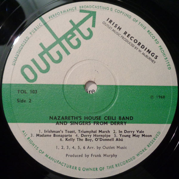 Nazareth House Céili Band And Nazareth House Choir : Presenting Nazareth's House Céili Band And Singers From Derry (LP, Album)