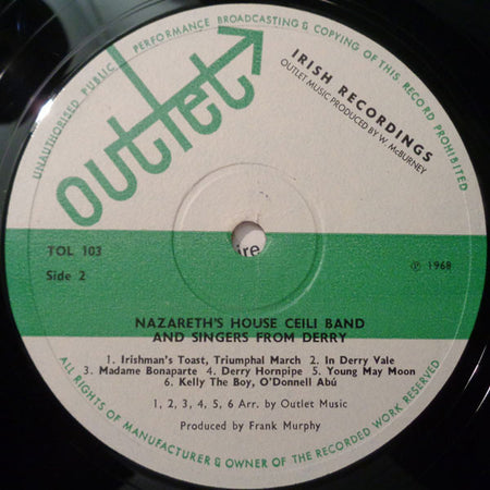 Nazareth House Céili Band And Nazareth House Choir : Presenting Nazareth's House Céili Band And Singers From Derry (LP, Album)
