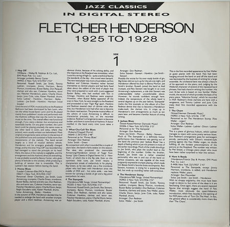 Fletcher Henderson : 1925 To 1928 (LP, Comp)