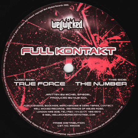 Full Kontakt : True Force / The Number (12")