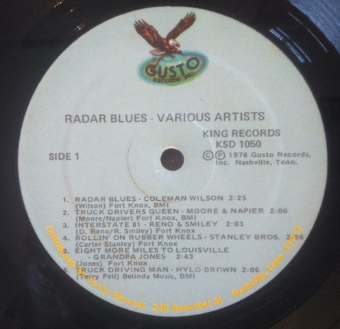 Various : Radar Blues (LP, Comp, RE)