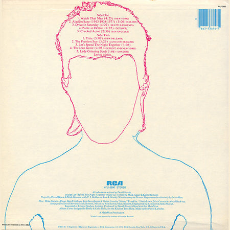 David Bowie : Aladdin Sane (LP, Album, RE, Ind)