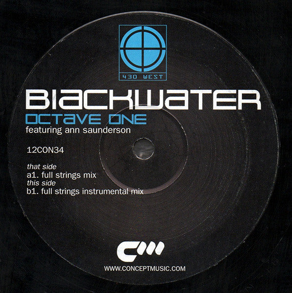 Octave One Featuring Ann Saunderson : Blackwater (12")