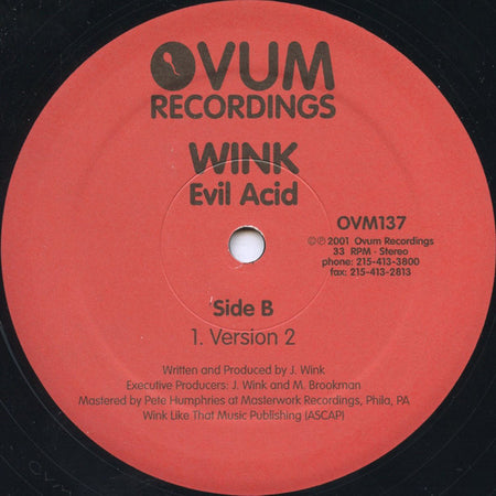 Wink* : Evil Acid (12")