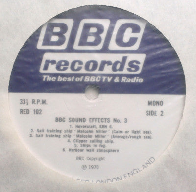 No Artist : Sound Effects No. 3 (LP, Mono)