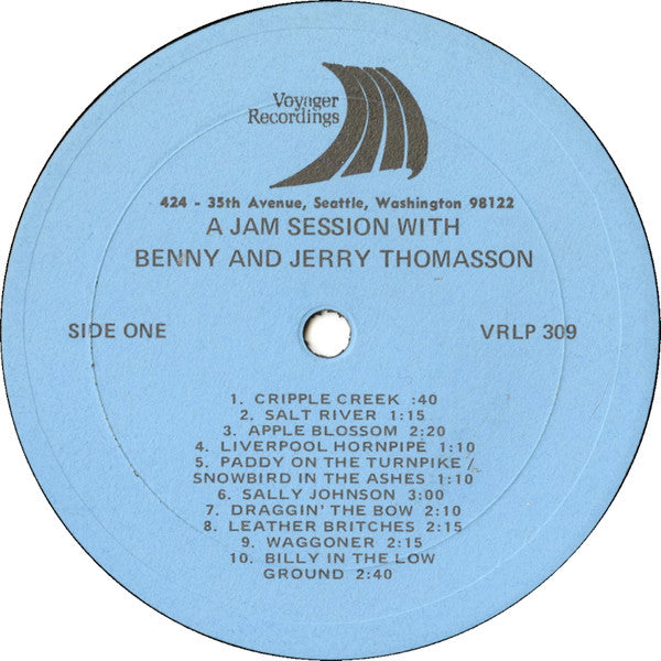 Benny Thomasson & Jerry Thomasson : A Jam Session With Benny & Jerry Thomasson (LP, Album)