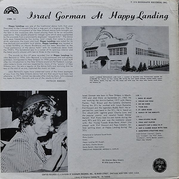 Israel Gorman : At Happy Landing (LP, Comp)