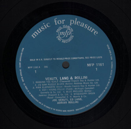 Joe Venuti, Adrian Rollini, Eddie Lang Featuring Benny Goodman, Tommy Dorsey, Jimmy Dorsey & Bud Freeman : The Sound That Swung The Thirties (LP, Comp, Mono, RE)
