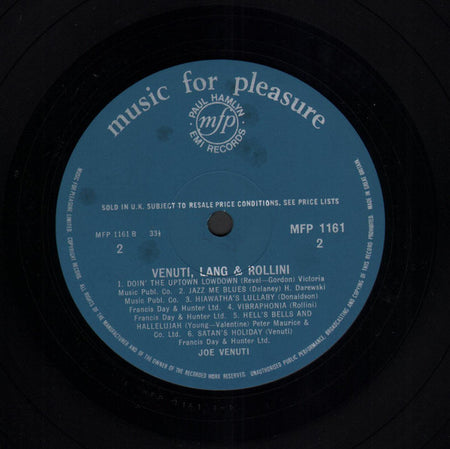 Joe Venuti, Adrian Rollini, Eddie Lang Featuring Benny Goodman, Tommy Dorsey, Jimmy Dorsey & Bud Freeman : The Sound That Swung The Thirties (LP, Comp, Mono, RE)