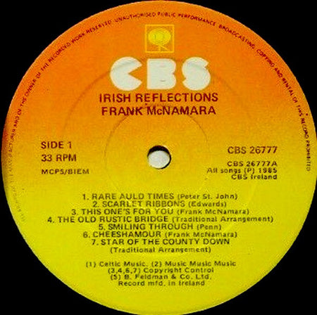 Frank McNamara : Irish Reflections (LP)