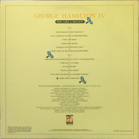George Hamilton IV : Feel Like A Million (LP, Album)