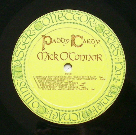 Paddy Carty - Mick O'Connor (2) : Traditional Music Of Ireland (LP, Album)