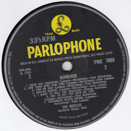 The Beatles : Revolver (LP, Album, Mono, E. )
