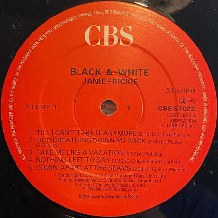 Janie Fricke : Black & White (LP, Album)