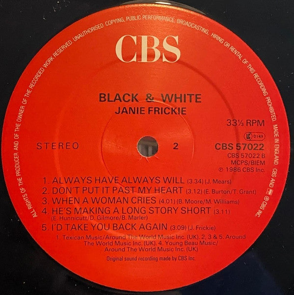 Janie Fricke : Black & White (LP, Album)