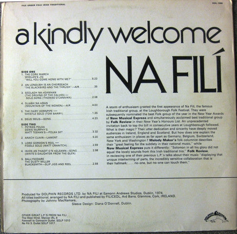 Na Filí : ...A Kindly Welcome (LP, Album)