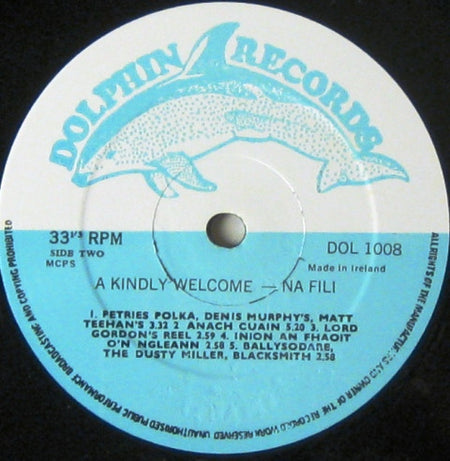 Na Filí : ...A Kindly Welcome (LP, Album)