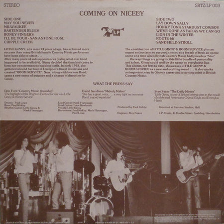 Little Ginny : Coming On Nicely (LP)