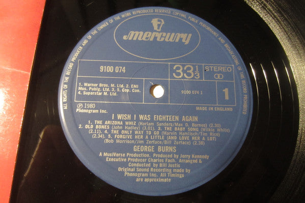 George Burns : I Wish I Was Eighteen Again (LP, Album)