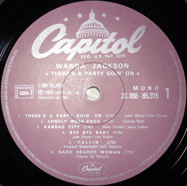 Wanda Jackson : There's A Party Goin' On (LP, Album, Mono, RE)