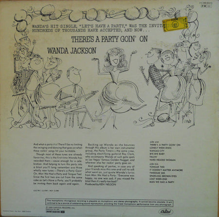 Wanda Jackson : There's A Party Goin' On (LP, Album, Mono, RE)