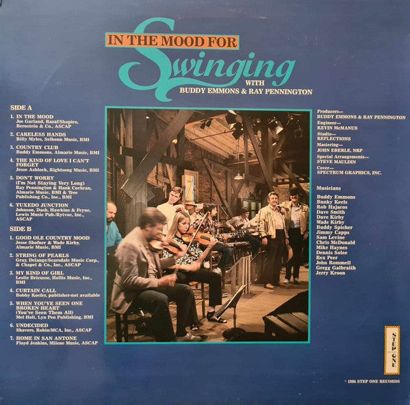 The Swing Shift Band With Buddy Emmons & Ray Pennington : In The Mood For Swinging (LP, Album)
