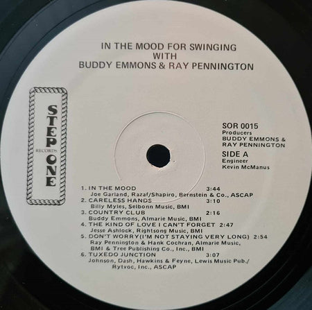 The Swing Shift Band With Buddy Emmons & Ray Pennington : In The Mood For Swinging (LP, Album)