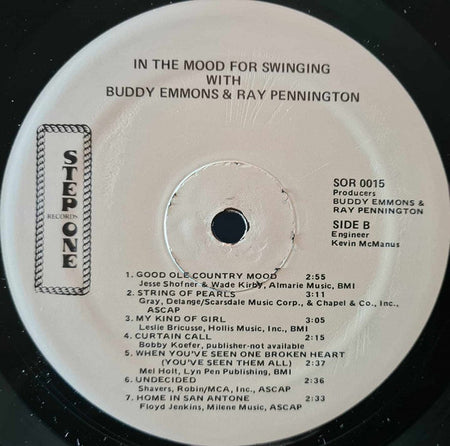 The Swing Shift Band With Buddy Emmons & Ray Pennington : In The Mood For Swinging (LP, Album)