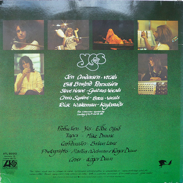 Yes : Close To The Edge (LP, Album, RE)