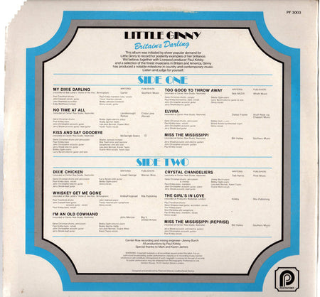 Little Ginny : My Dixie Darling (LP, Album)