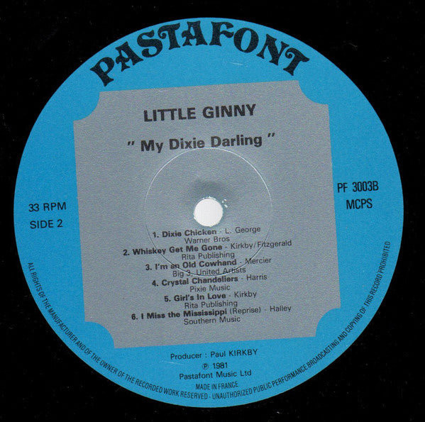 Little Ginny : My Dixie Darling (LP, Album)