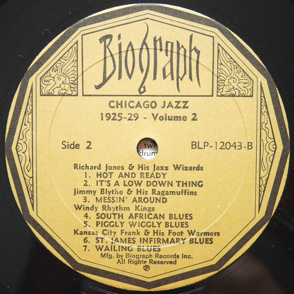 Various : Chicago Jazz 1925-1929, Volume 2 (LP, Comp)